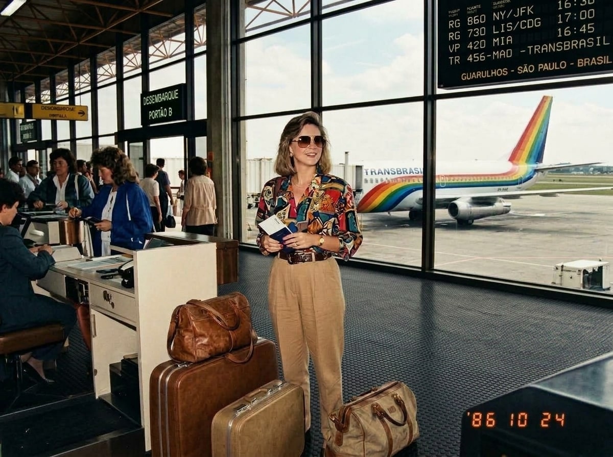 Como era viajar nos anos 80: trend me levou para o passado; IA criou as fotos, será que deu certo?