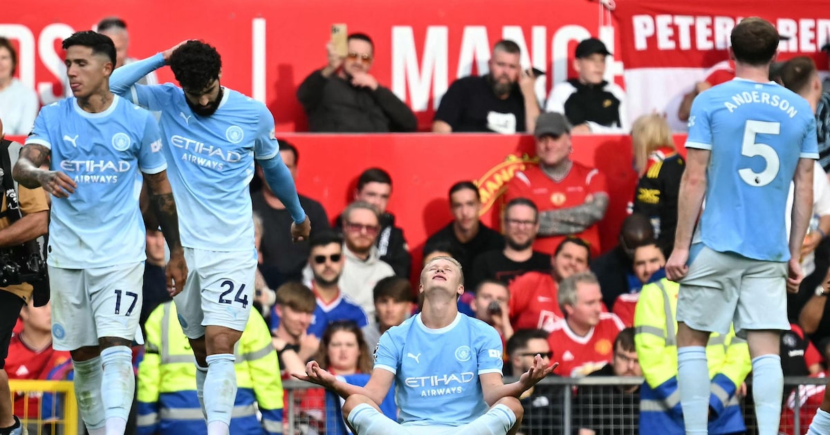 City vence United com um a menos no dérbi de Manchester e mantém 100% na Premier League