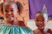 Ágatha Isabelly, de 6 anos, e Allan Michael, de 4