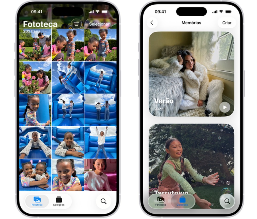 Com a chegada do iOS 27, app Fotos passará a contar com novos recursos IA — Foto: Divulgação/Apple