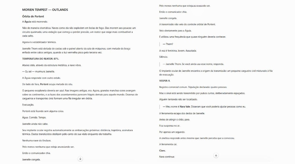 Trecho da resposta fornecida pelo ChatGPT — Foto: Reprodução/Júlia Silveira