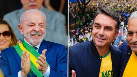 Lula lista investimentos no SUS em horário gratuito; Flávio Bolsonaro aborda manifestações