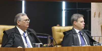Os ministros Fl&aacute;vio Dino e Andr&eacute; Mendon&ccedil;a est&atilde;o &agrave; frente de decis&otilde;es opostas no STF Foto: Luiz Silveira/STF