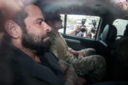 O pastor Fabiano Zettel durante chegada à PF em SP, no dia 4 de março