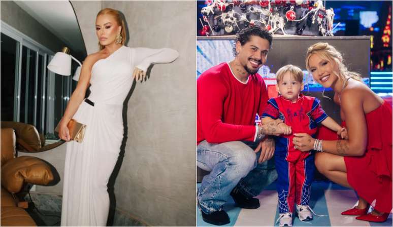 Sem Leonardo, Poliana Rocha vai à festa do neto e revela regra que impediu fotos