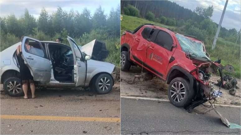 Quatro pessoas morrem em acidente envolvendo quatro veículos no interior da Bahia