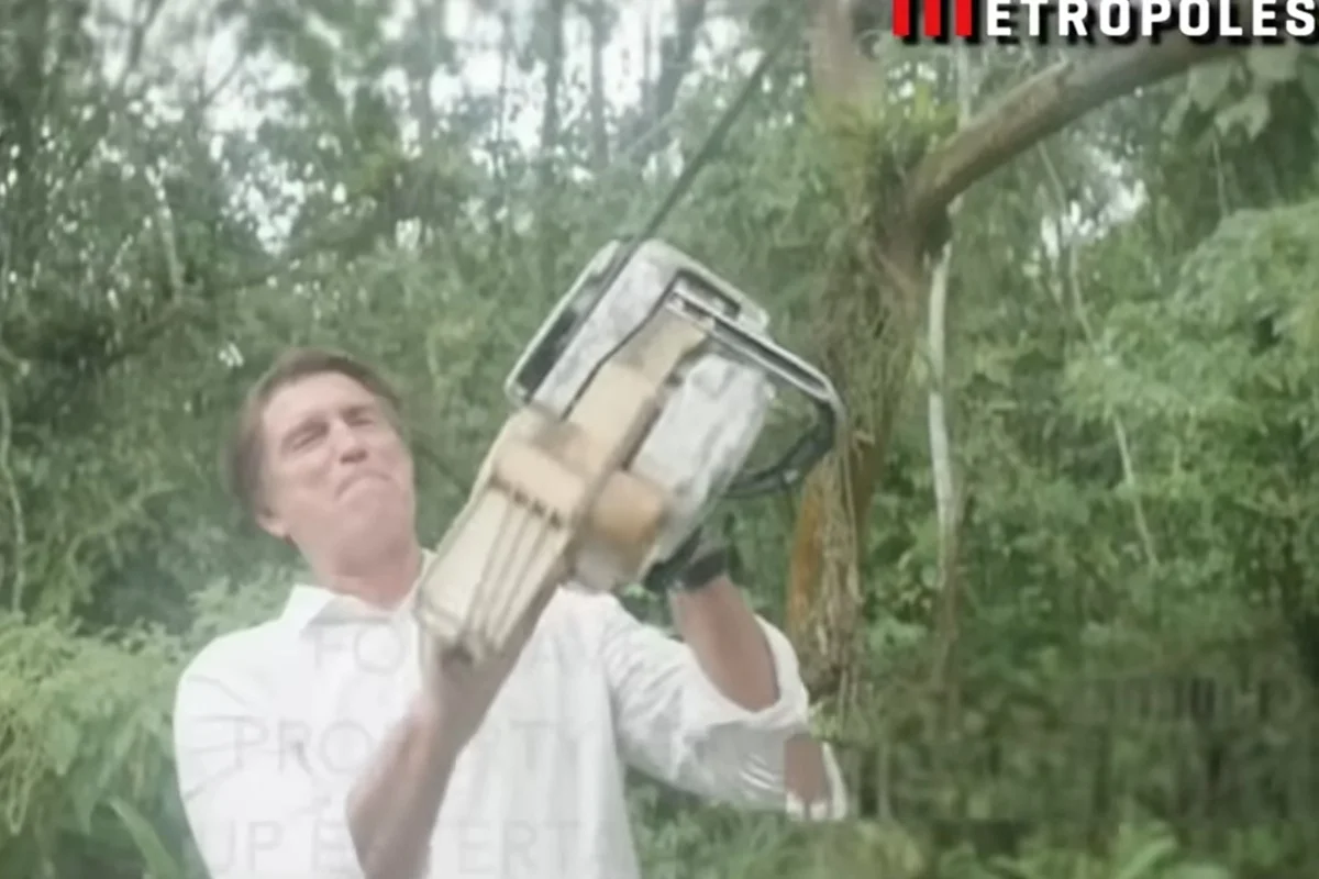 Cena do trailler do filme “Dark horse”, a ser lançado durante as eleições presidenciais