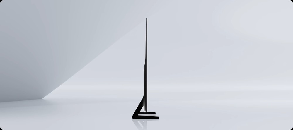 O modelo OLED S85H é ainda mais fino que outros modelos da Samsung — Foto: Reprodução/Samsung