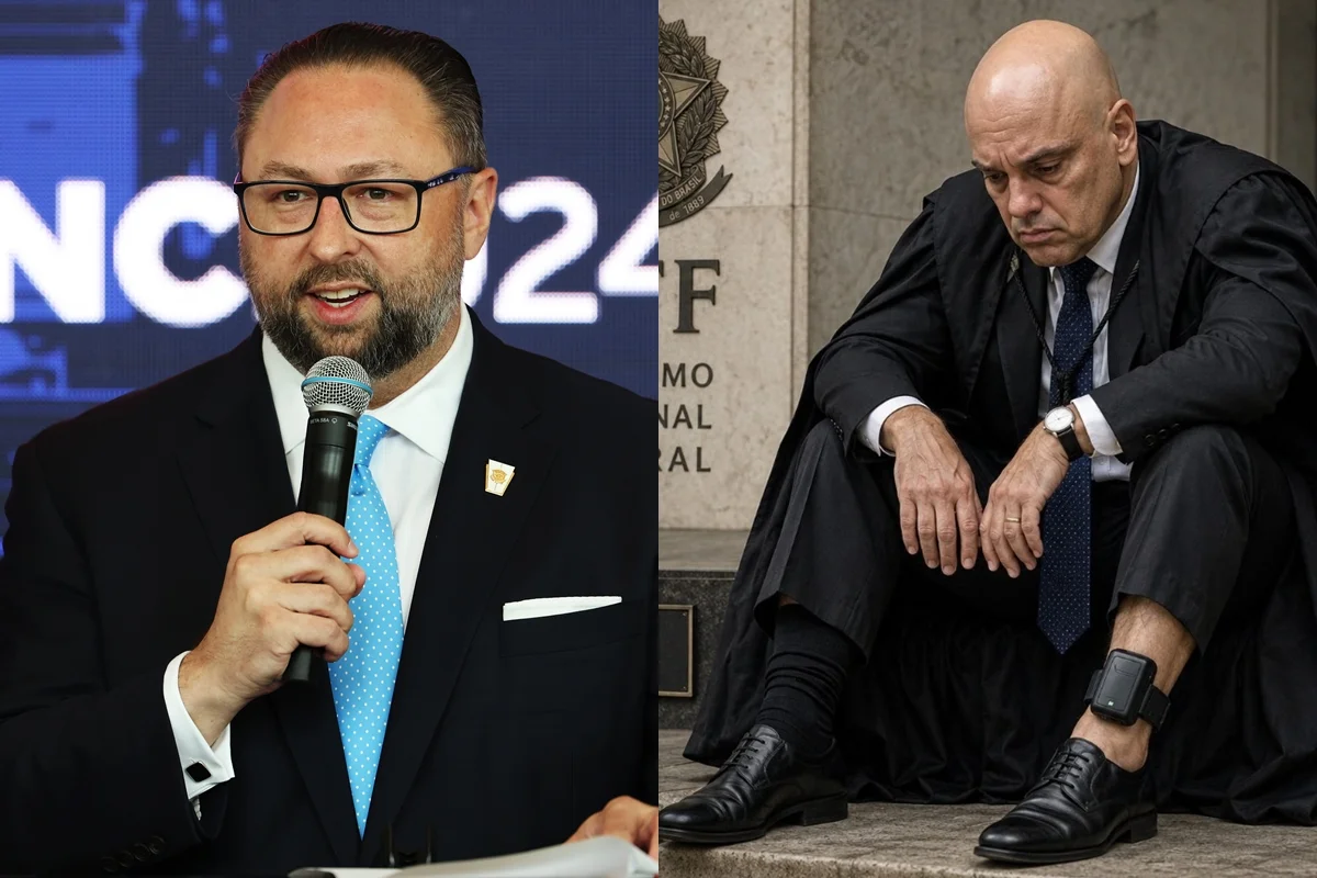 Ex-estrategista de Trump posta imagem de IA com Moraes usando tornozeleira