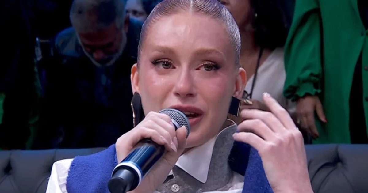 Passou vergonha? Marina Ruy Barbosa chora em 14 segundos no Domingão e web reage: 'Parece'