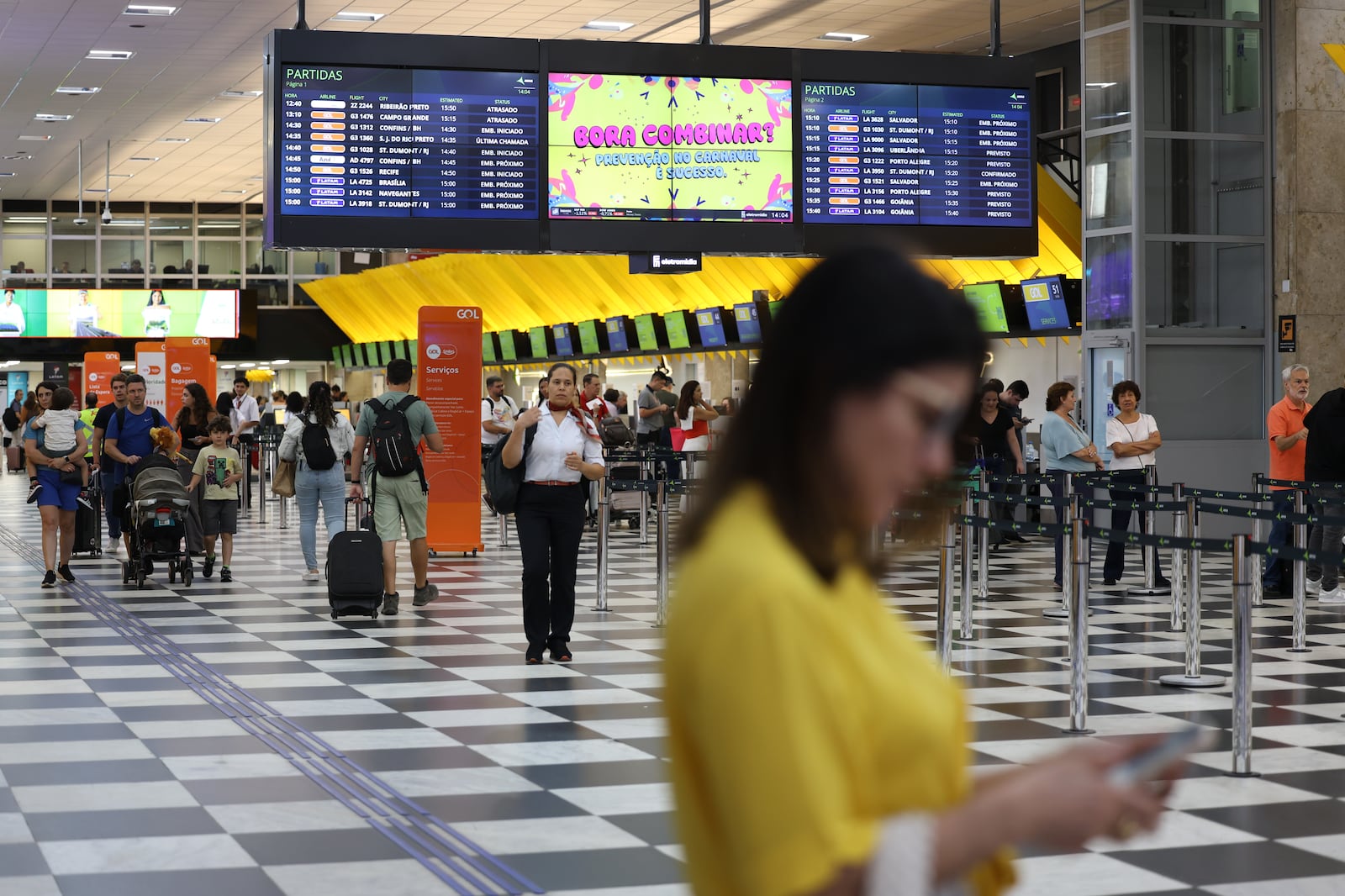 Movimentação de passageiros no aeroporto de Congonhas