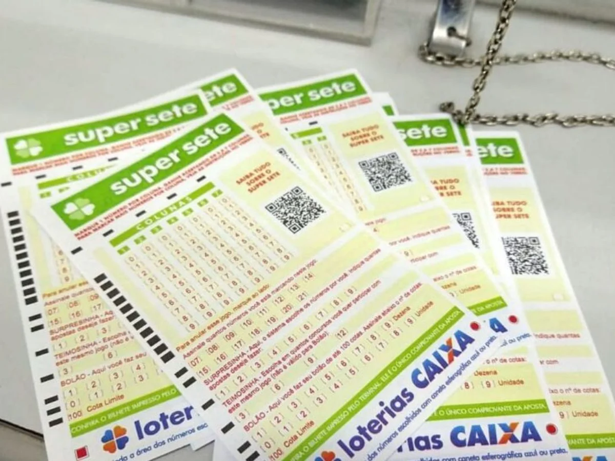 Super Sete 898 sorteia R$ 8 milhões hoje (14/9). Confira resultado